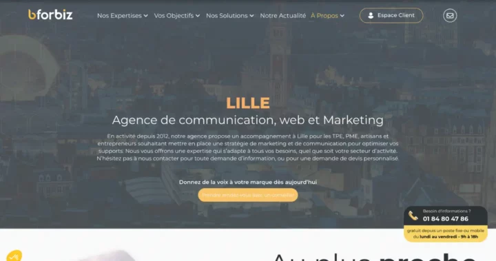 bforbiz meilleure agence prospection lille