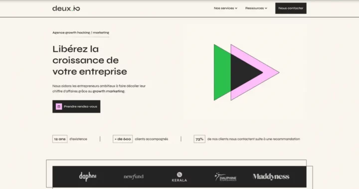 deux.io meilleure agence prospection lille