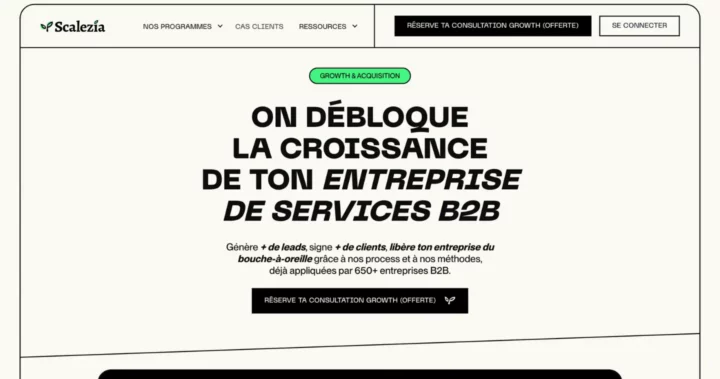 scalezia meilleures agences prospection paris