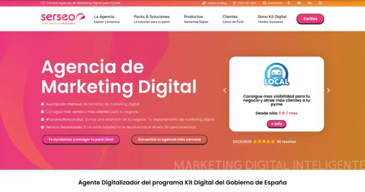 SERSEO Marketing Digital meilleure agence generation leads espagne
