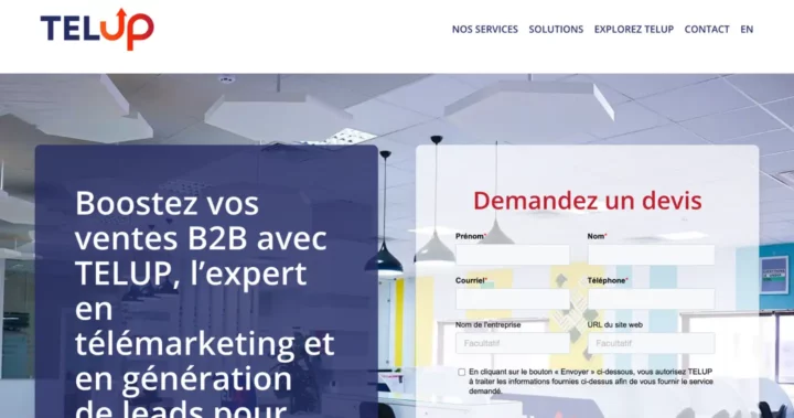 meilleure agence prospection telephonique telup