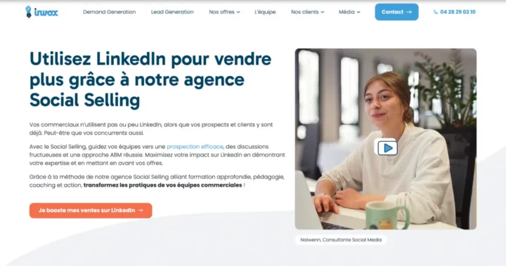 meilleure agence social selling invox