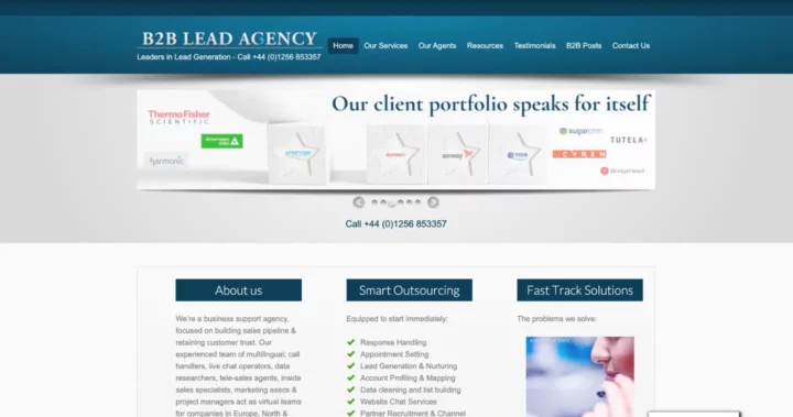 B2B lead agency meilleure agence prospection uk