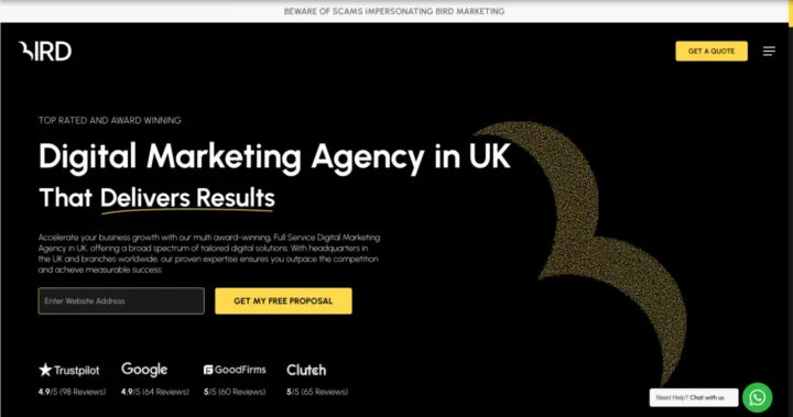 bird marketing meilleure agence prospection uk