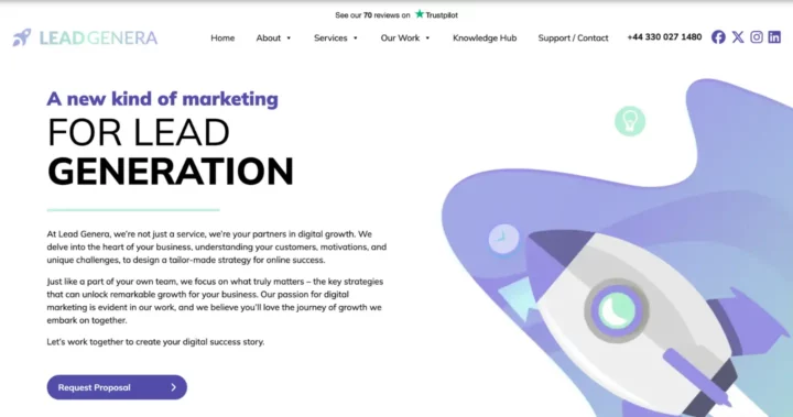lead genera meilleure agence prospection uk